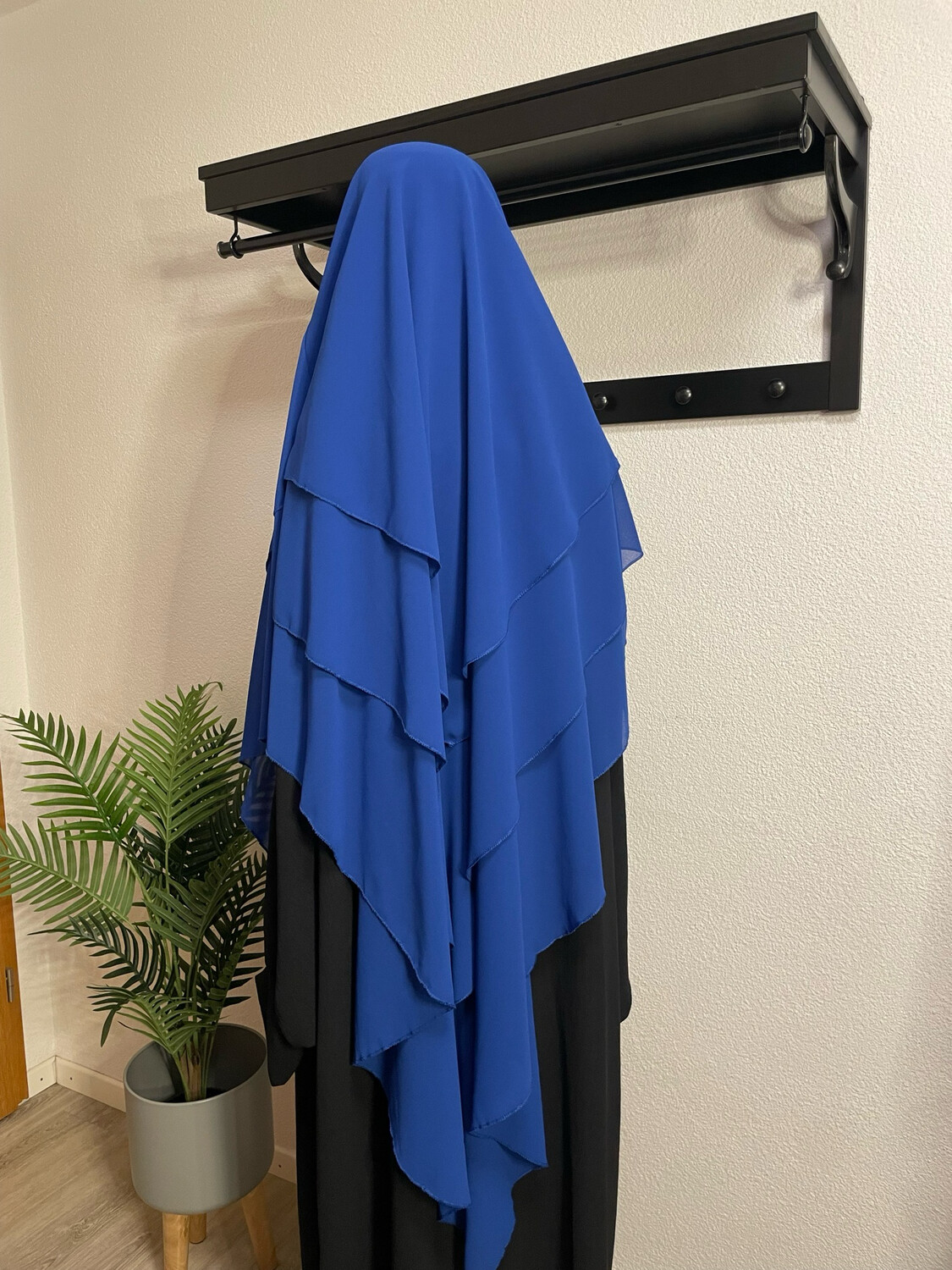 Dreilagiger Khimar blau
