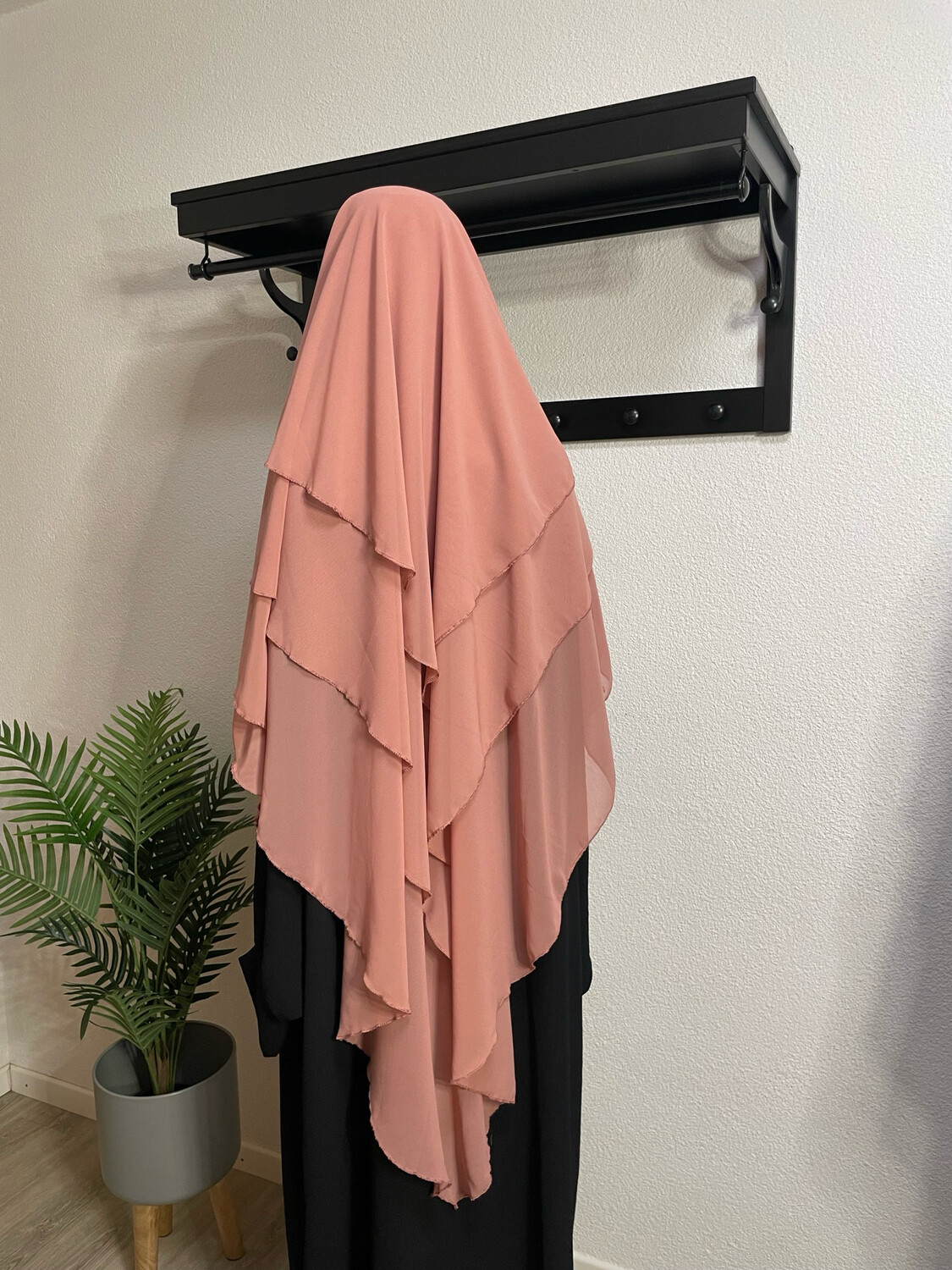 Dreilagiger Khimar rosa