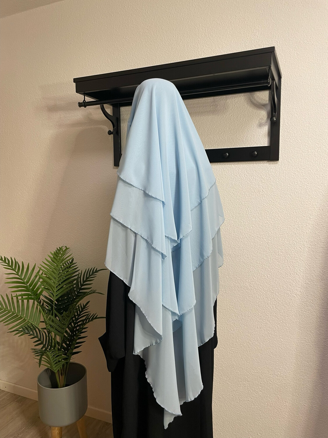 Dreilagiger Khimar babyblue
