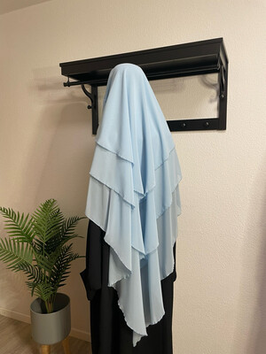 Dreilagiger Khimar babyblue