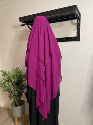 Dreilagiger Khimar violet
