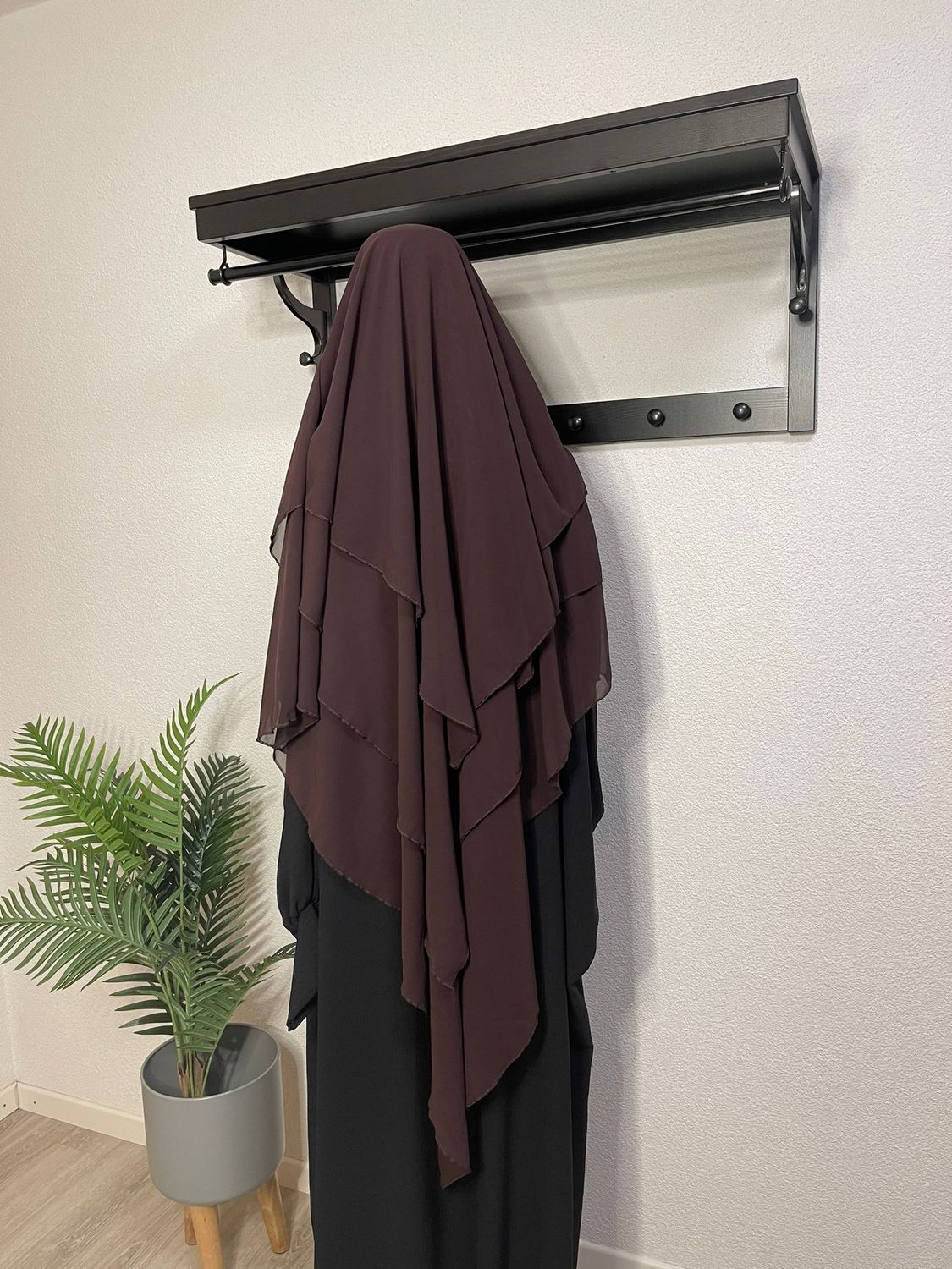 Dreilagiger Khimar braun