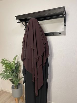 Dreilagiger Khimar braun