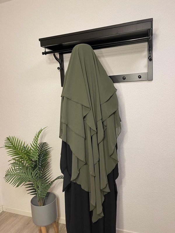 Dreilagiger Khimar khaki
