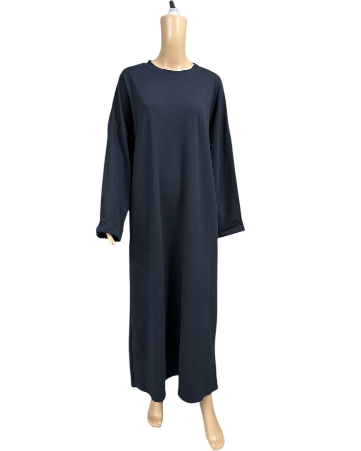 Basic Abaya Baumwolle dunkleblau