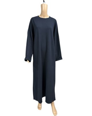 Basic Abaya Baumwolle dunkleblau