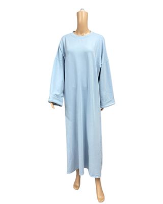 Basic Abaya Baumwolle babyblue