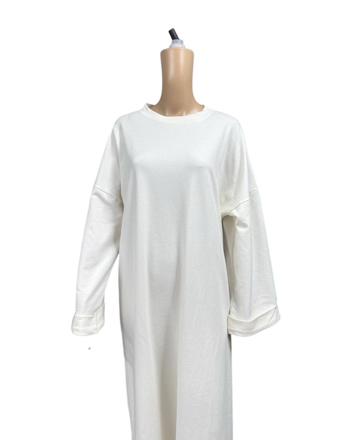 Basic Abaya Baumwolle weiss