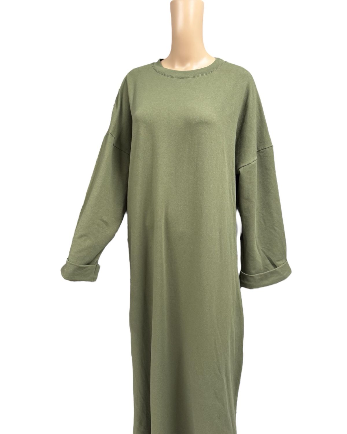 Basic Abaya Baumwolle khaki