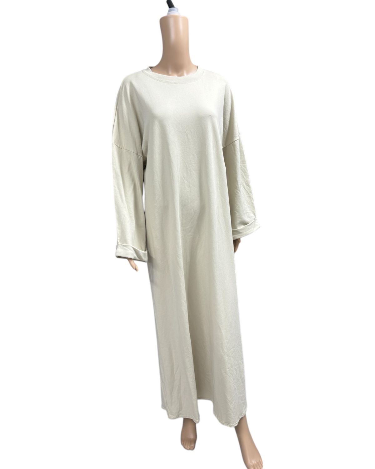 Basic Abaya Baumwolle beige