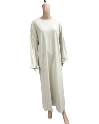 Basic Abaya Baumwolle beige