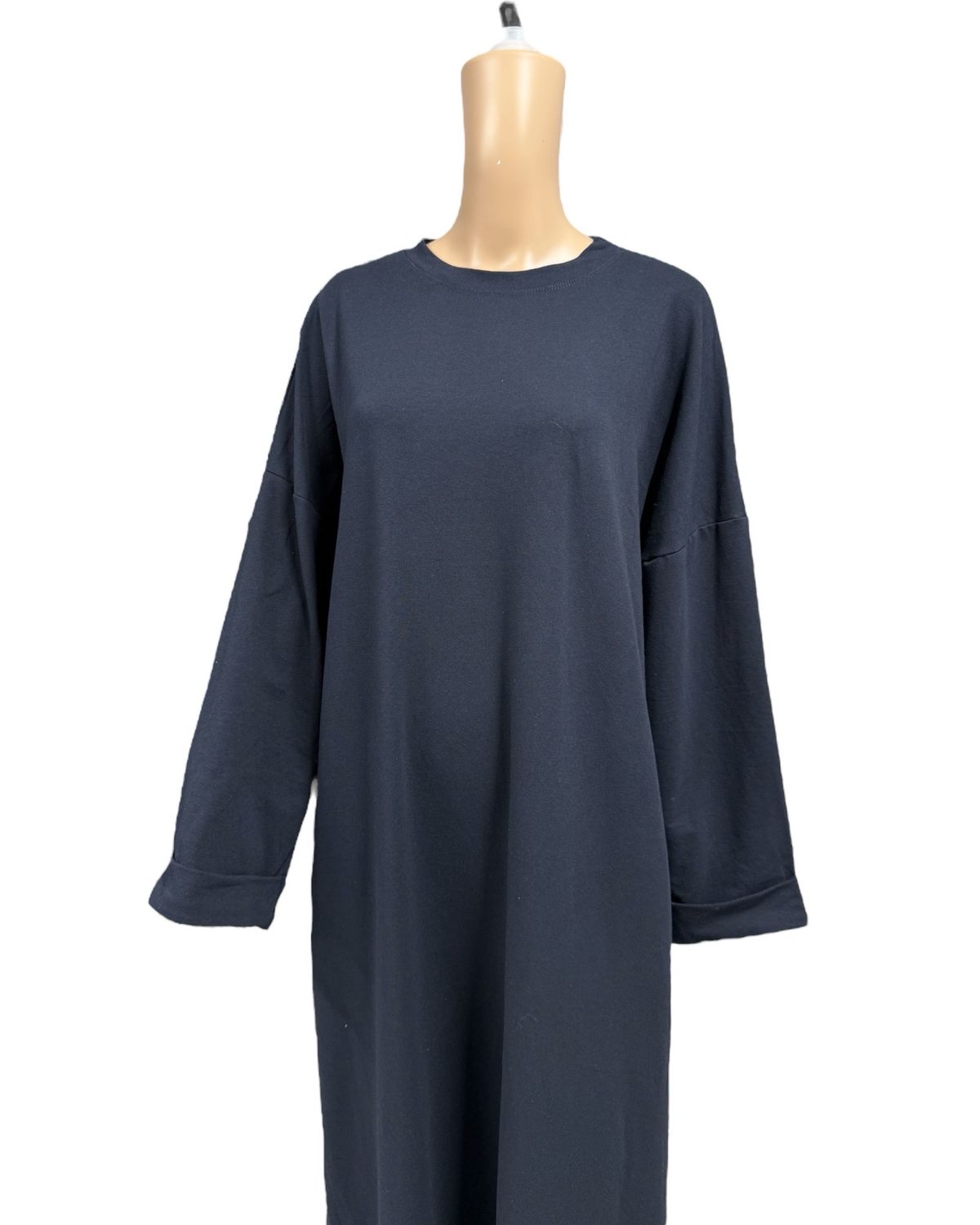 Basic Abaya Baumwolle dunkleblau