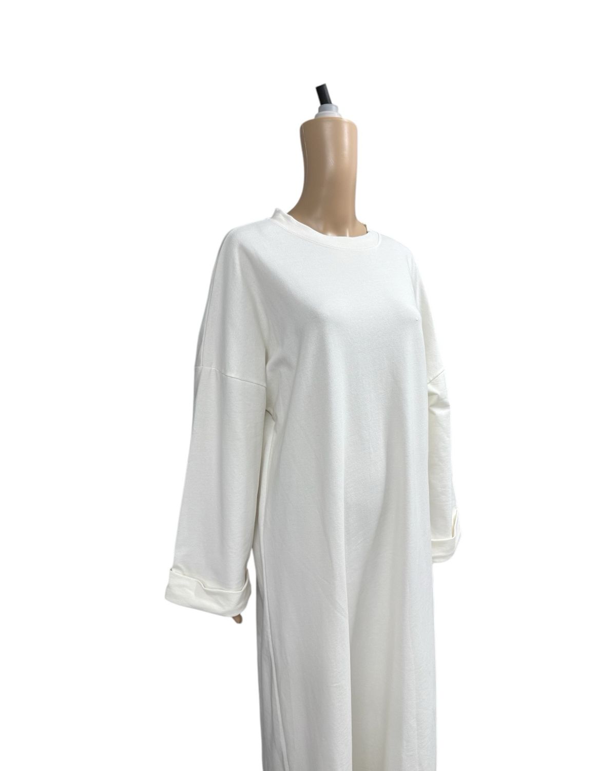 Basic Abaya Baumwolle weiss
