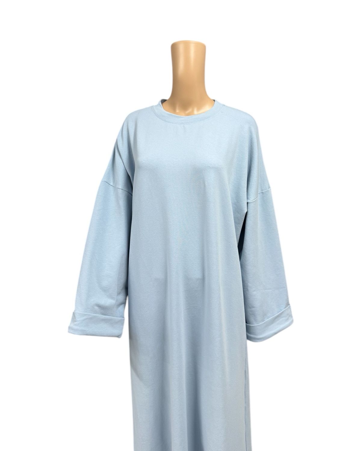 Basic Abaya Baumwolle babyblue