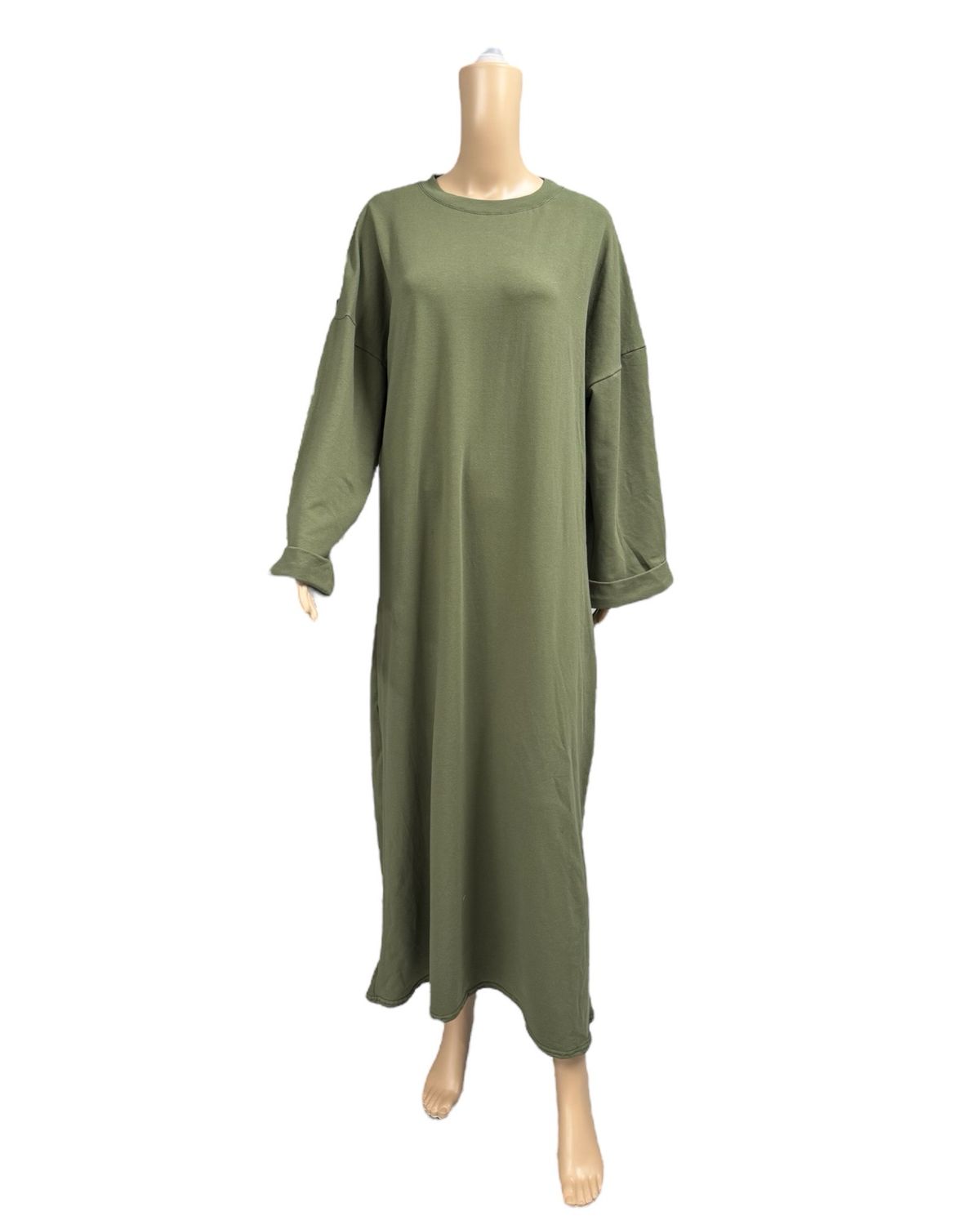 Basic Abaya Baumwolle khaki