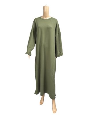 Basic Abaya Baumwolle khaki