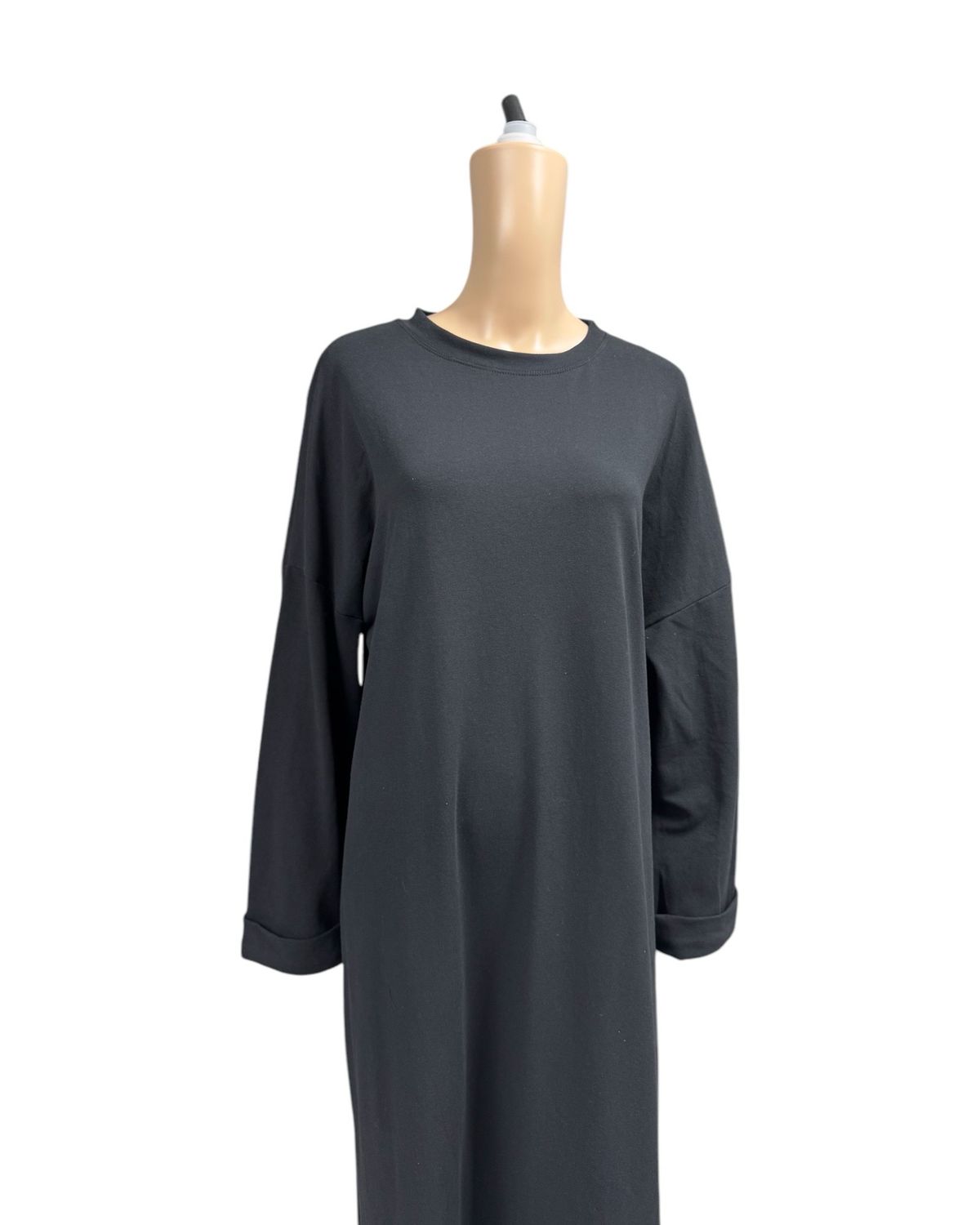 Basic Abaya Baumwolle schwarz