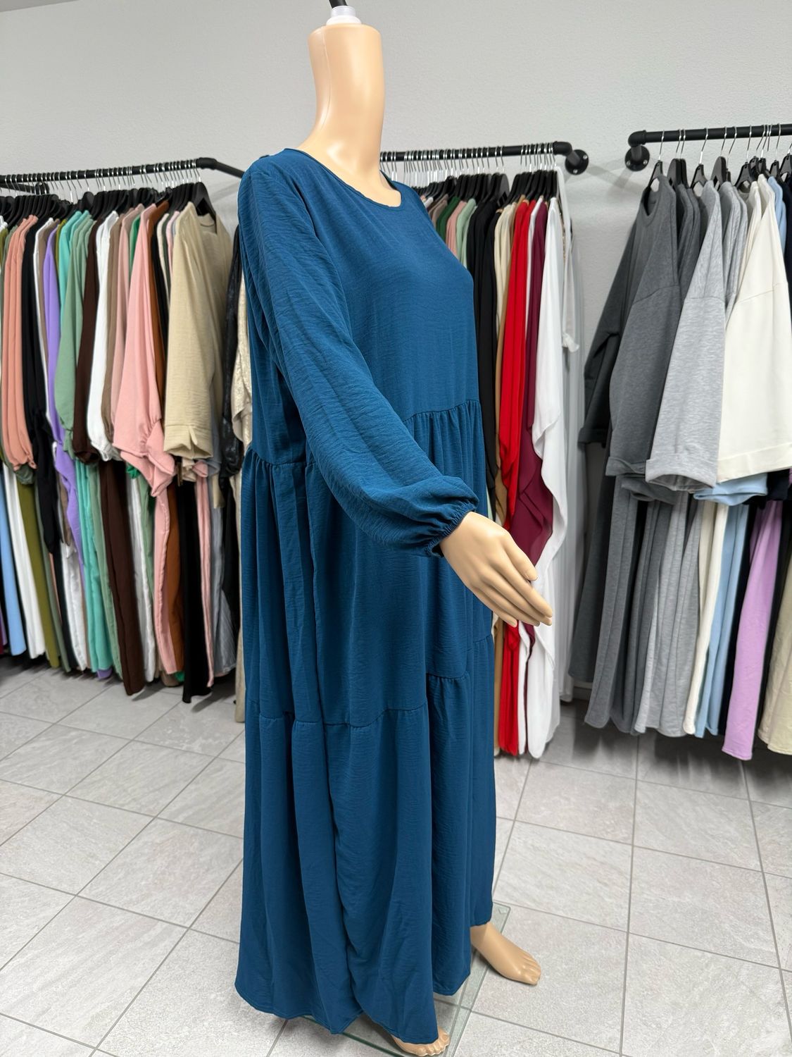 Abaya Kleid enteblau