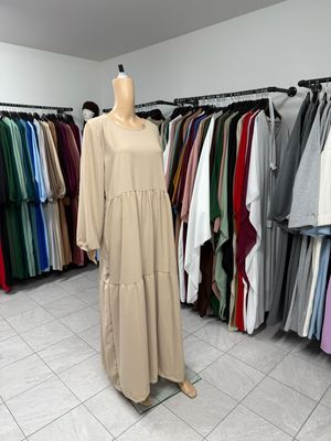 Abaya Kleid beige