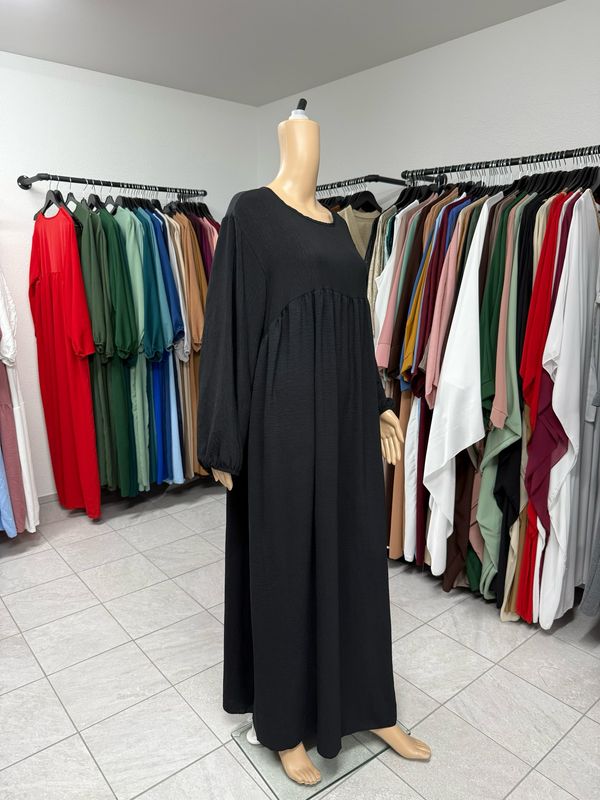 Abaya-Ballonärmel schwarz