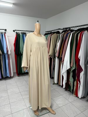 Abaya-Ballonärmel beige