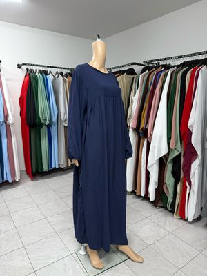 Abaya-Ballonärmel dunkleblau