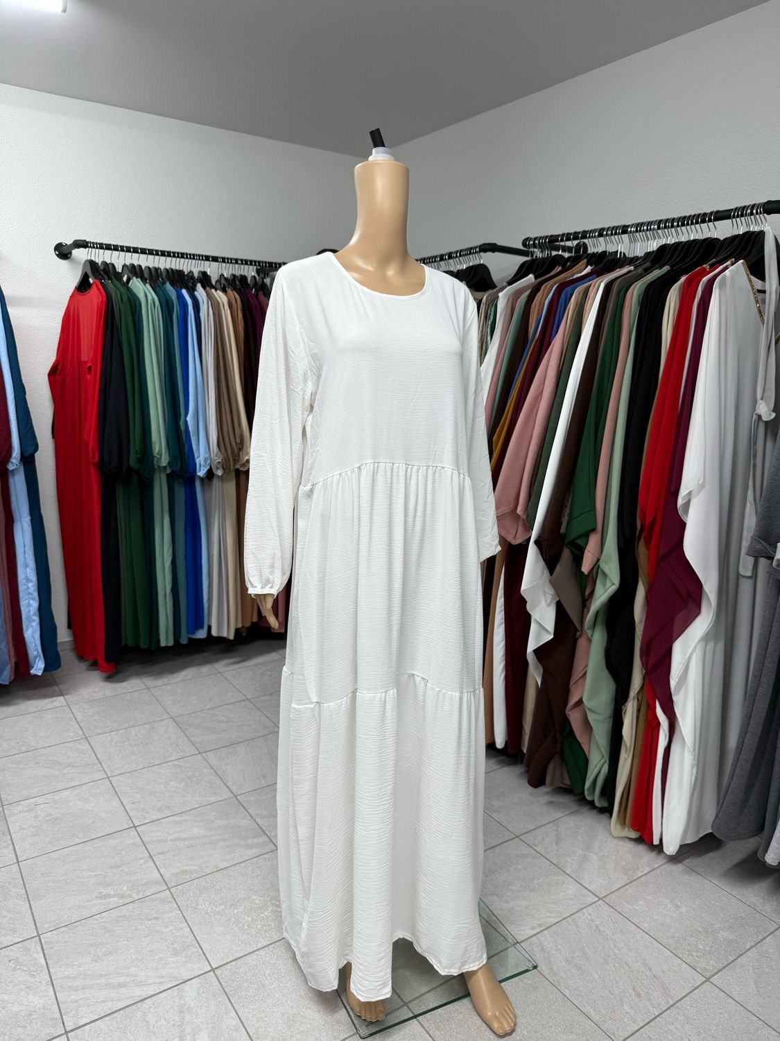 Abaya Kleid weiss