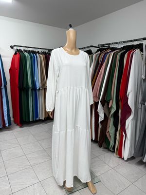Abaya Kleid weiss
