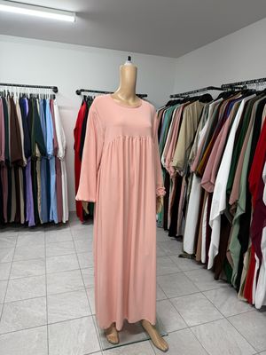 Abaya-Ballonärmel nude