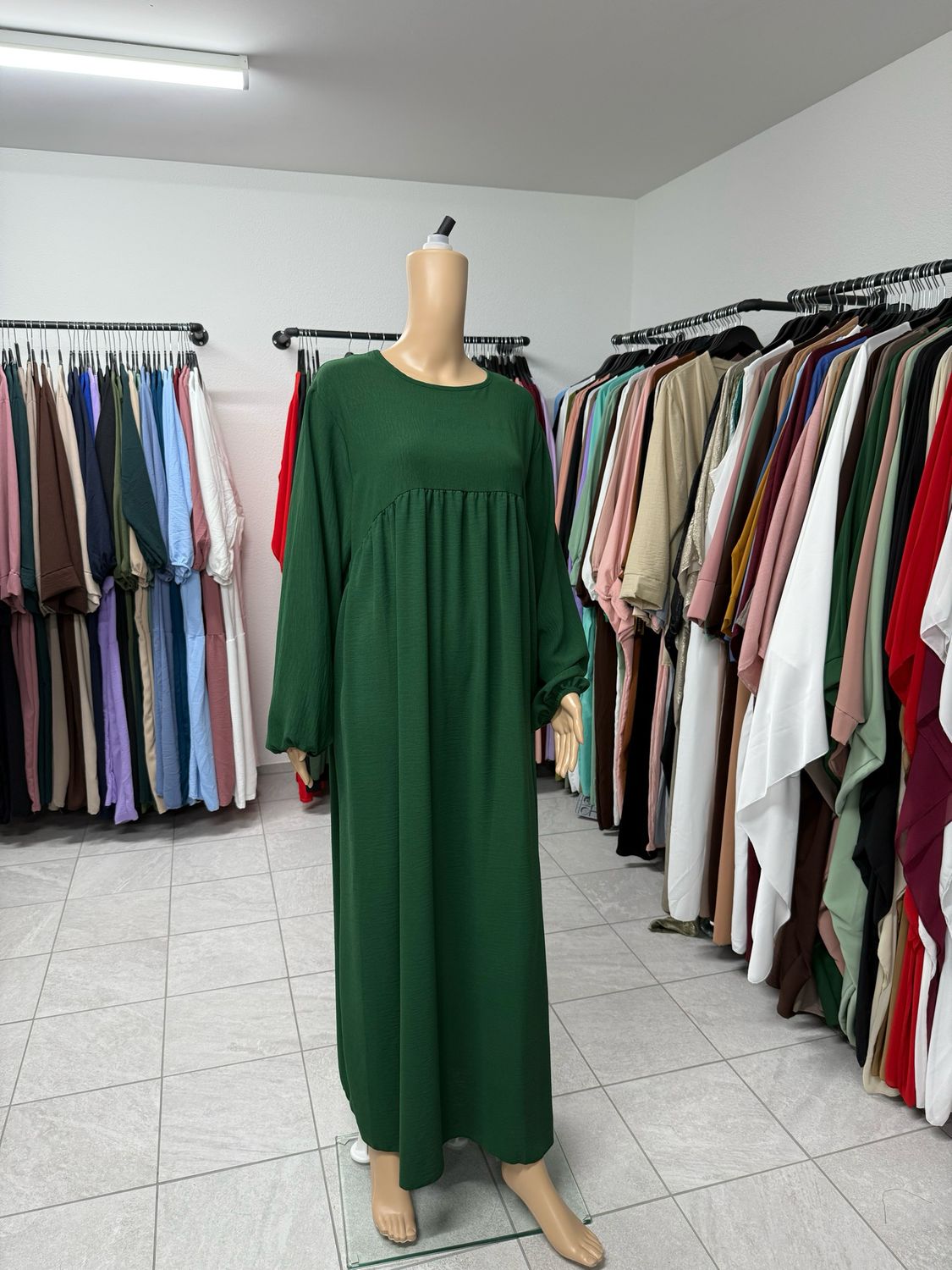 Abaya-Ballonärmel grün