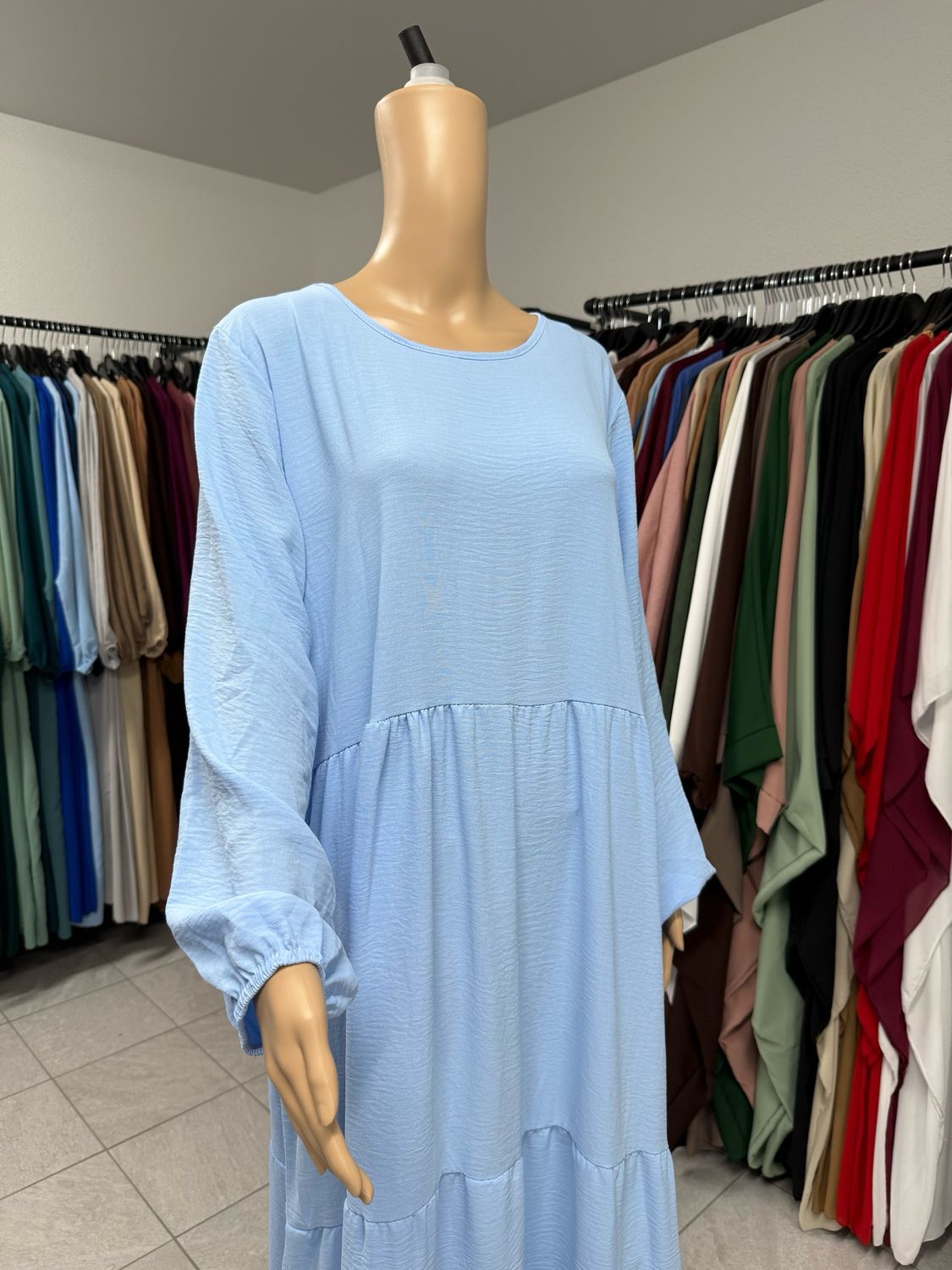 Abaya Kleid babyblue