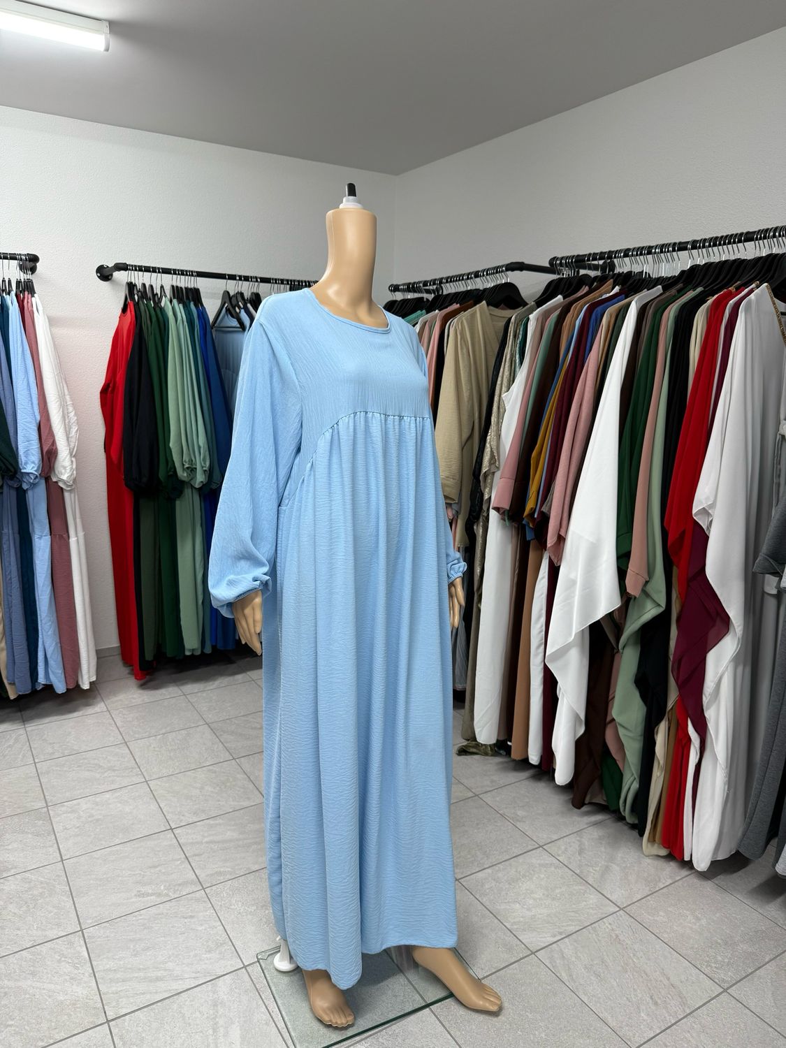 Abaya-Ballonärmel babyblau