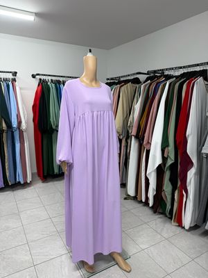 Abaya-Ballonärmel lila