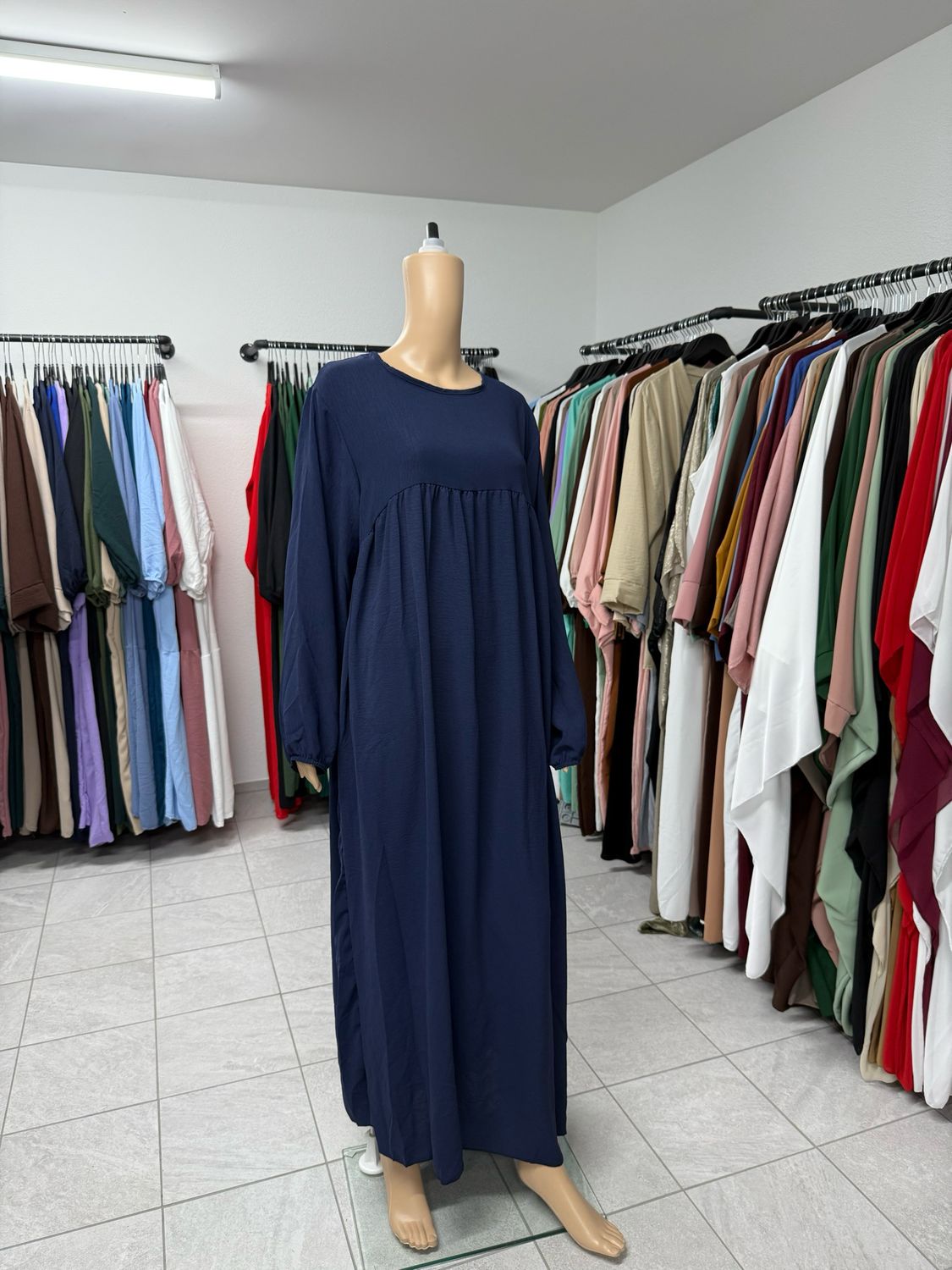 Abaya-Ballonärmel dunkleblau