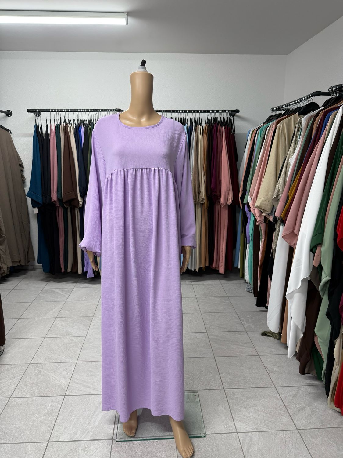 Abaya-Ballonärmel lila
