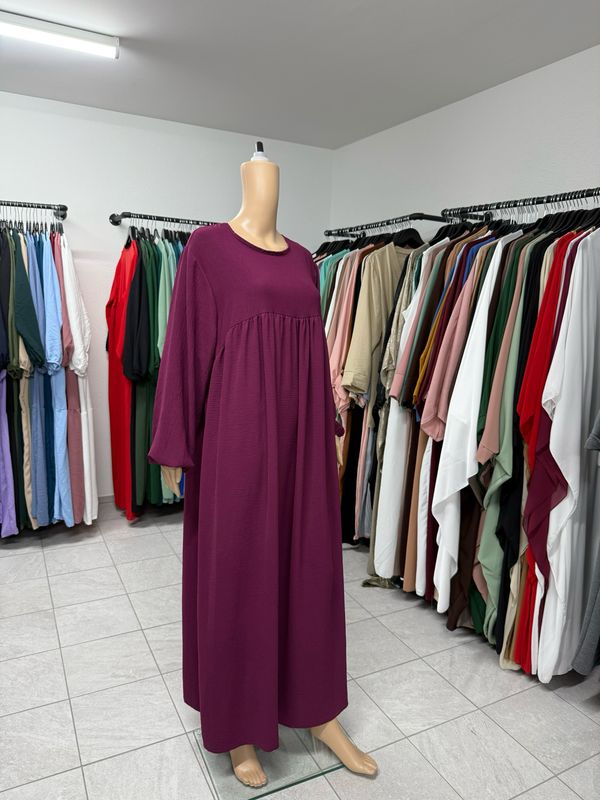 Abaya-Ballonärmel violet