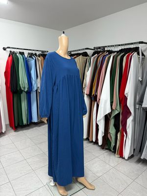 Abaya-Ballonärmel blau
