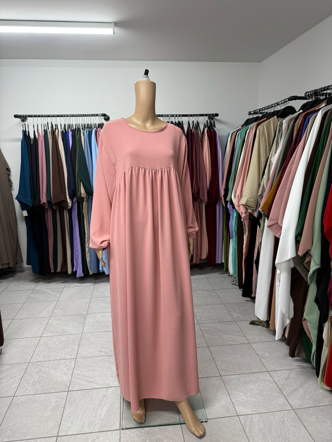 Abaya-Ballonärmel rosa