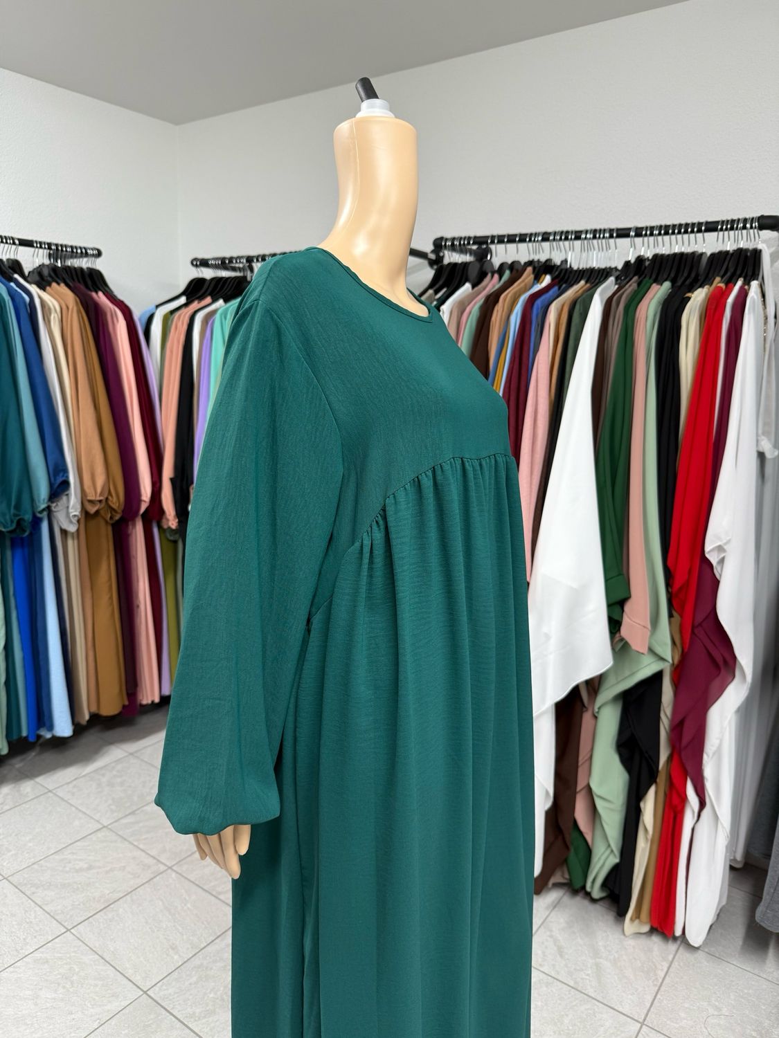 Abaya Ballonärmeli entegrün