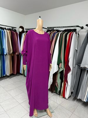 Schmetterling Abaya mit Gummiband violet