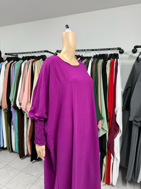 Schmetterling Abaya mit Gummiband violet