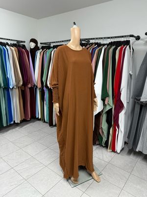 Schmetterling Abaya mit Gummiband braun