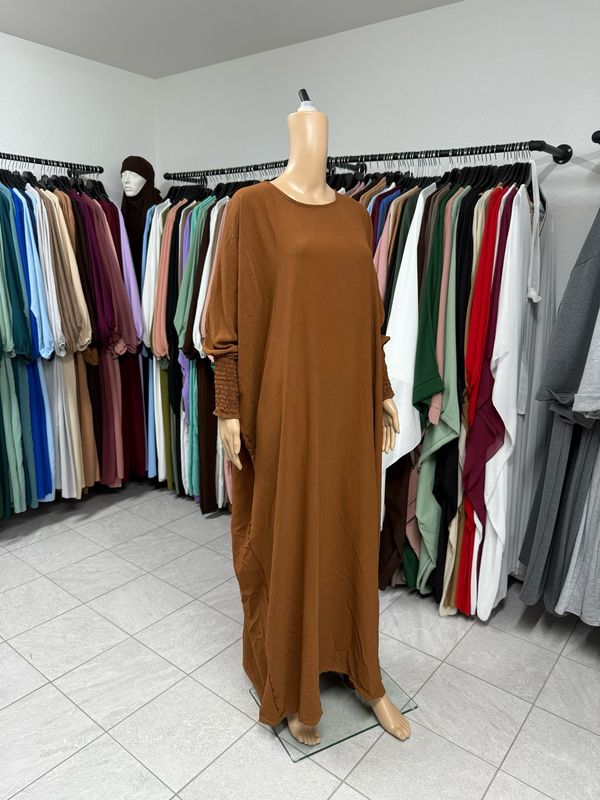 Schmetterling Abaya mit Gummiband braun