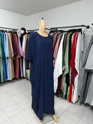 Schmetterling Abaya mit Gummiband dunkleblau