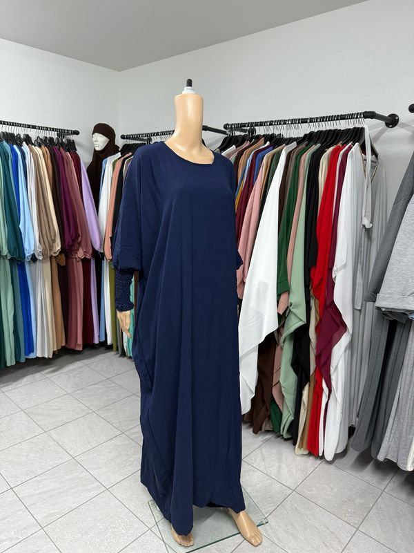 Schmetterling Abaya mit Gummiband dunkleblau