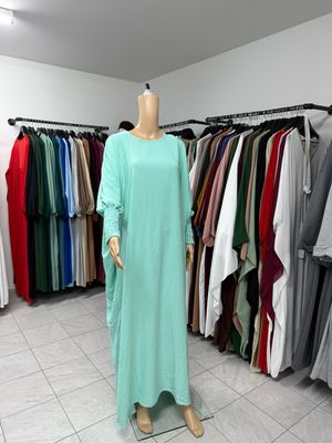 Schmetterling Abaya mit Gummiband wassergrün