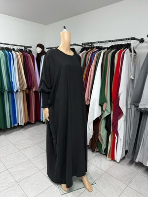 Schmetterling Abaya mit Gummiband schwarz