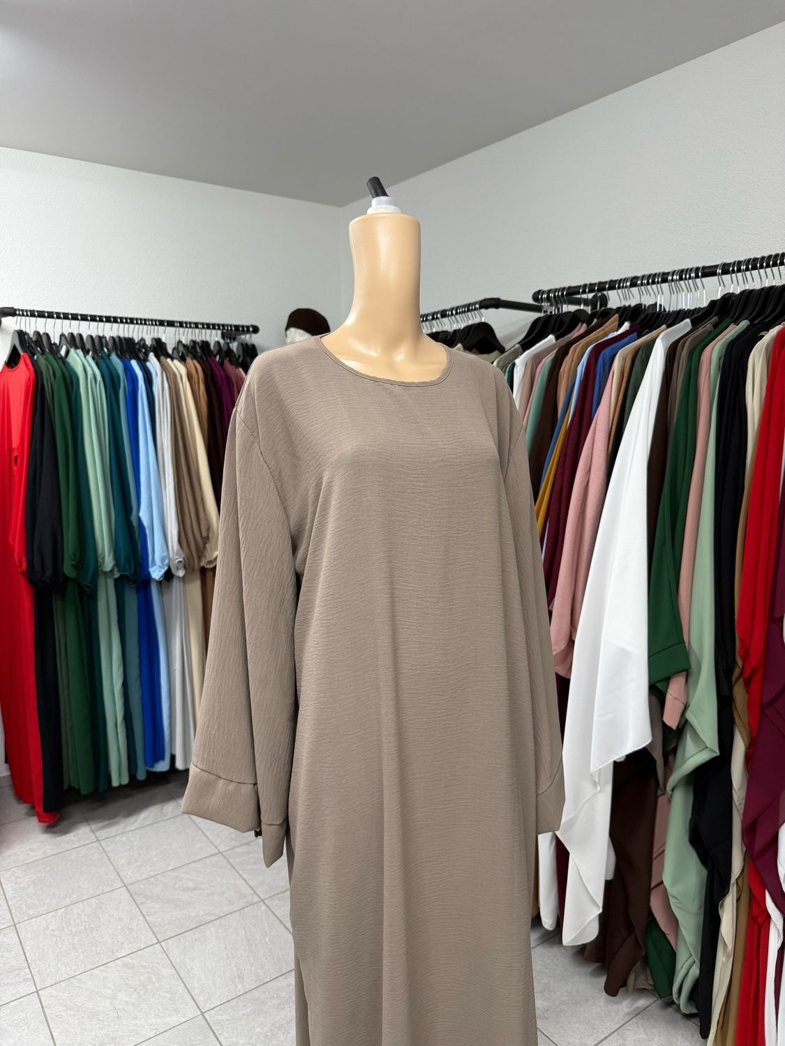 Abaya Kimonoärmeli taupe