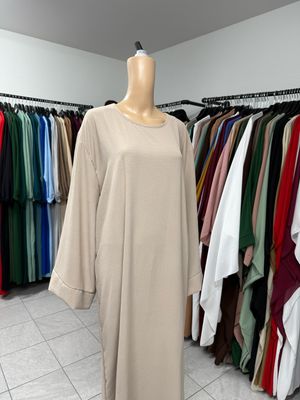 Abaya Kimonoärmeli beige
