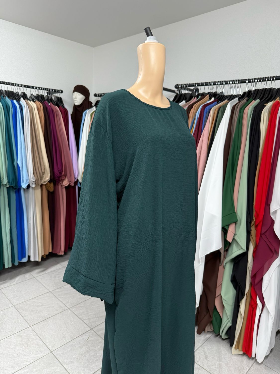 Abaya Kimonoärmeli grün
